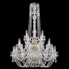Подвесная люстра bohemia ivele crystal 1402 1402-16-8-4-300-h-123-3d-g